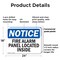 Signmission Fire Alarm Panel Located Inside OSHA Notice Sign, Plastic, 24in W x 18in L, 2PK OS-2PACK-NS-P-1824-L-12533 - alternate 3